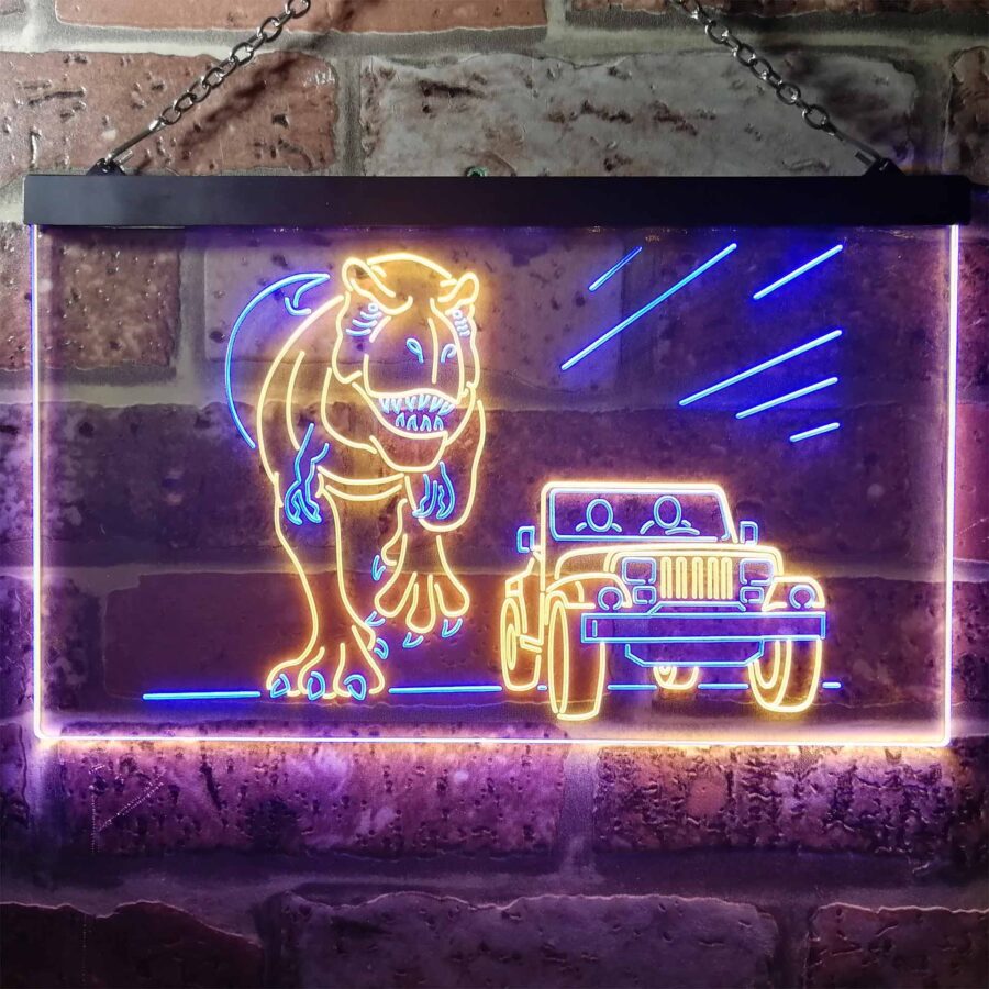 Jurassic Park World T Rex Led Neon Sign - Image 10