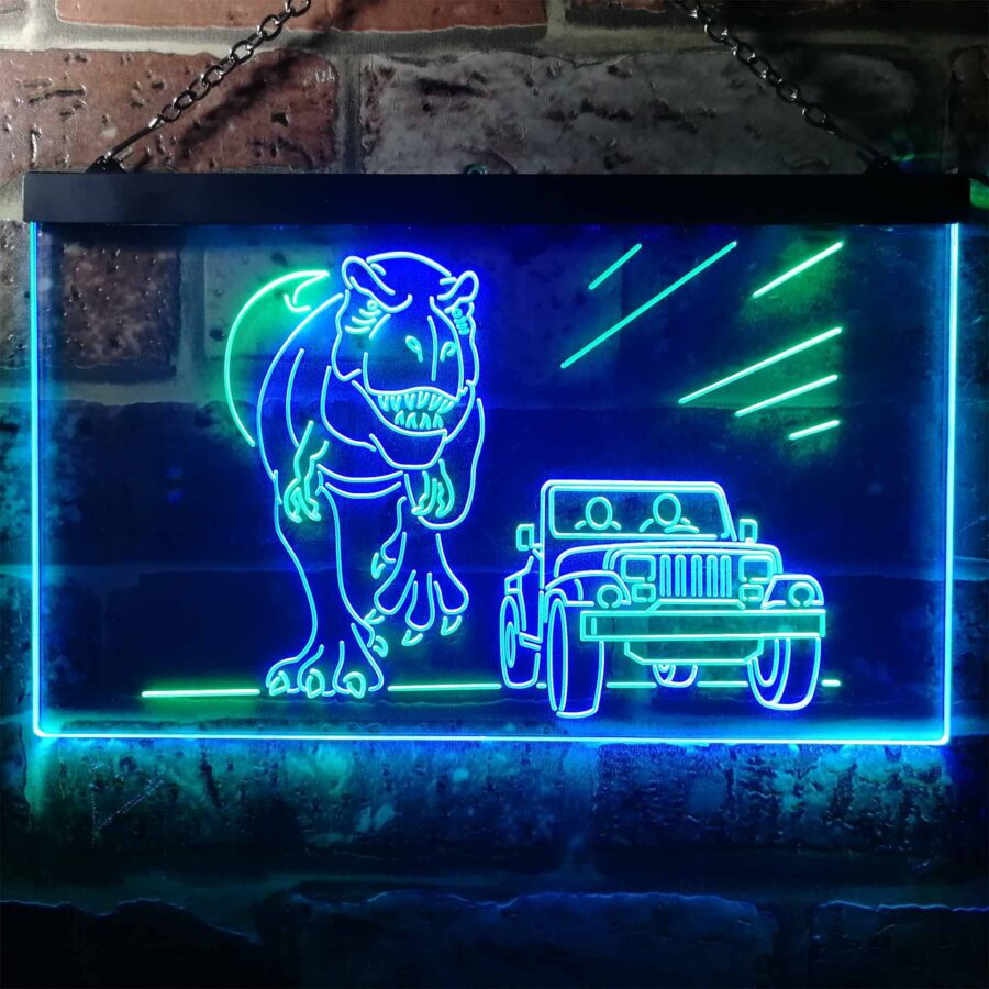 Jurassic Park World T Rex Led Neon Sign - Image 3