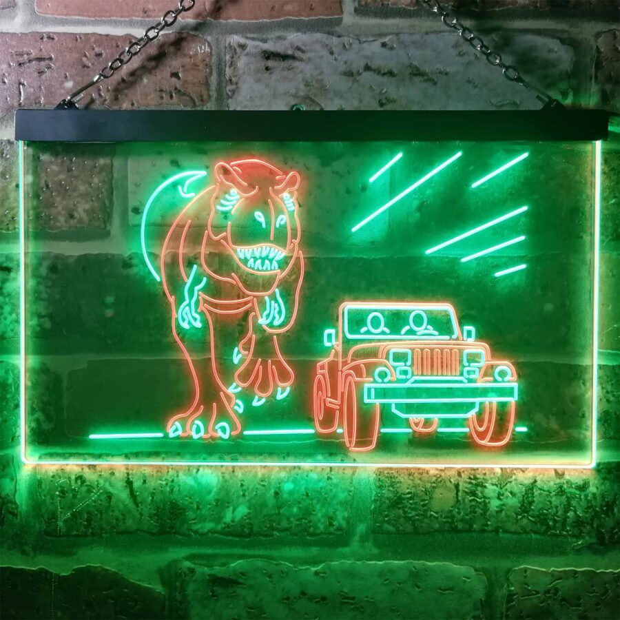 Jurassic Park World T Rex Led Neon Sign - Image 13