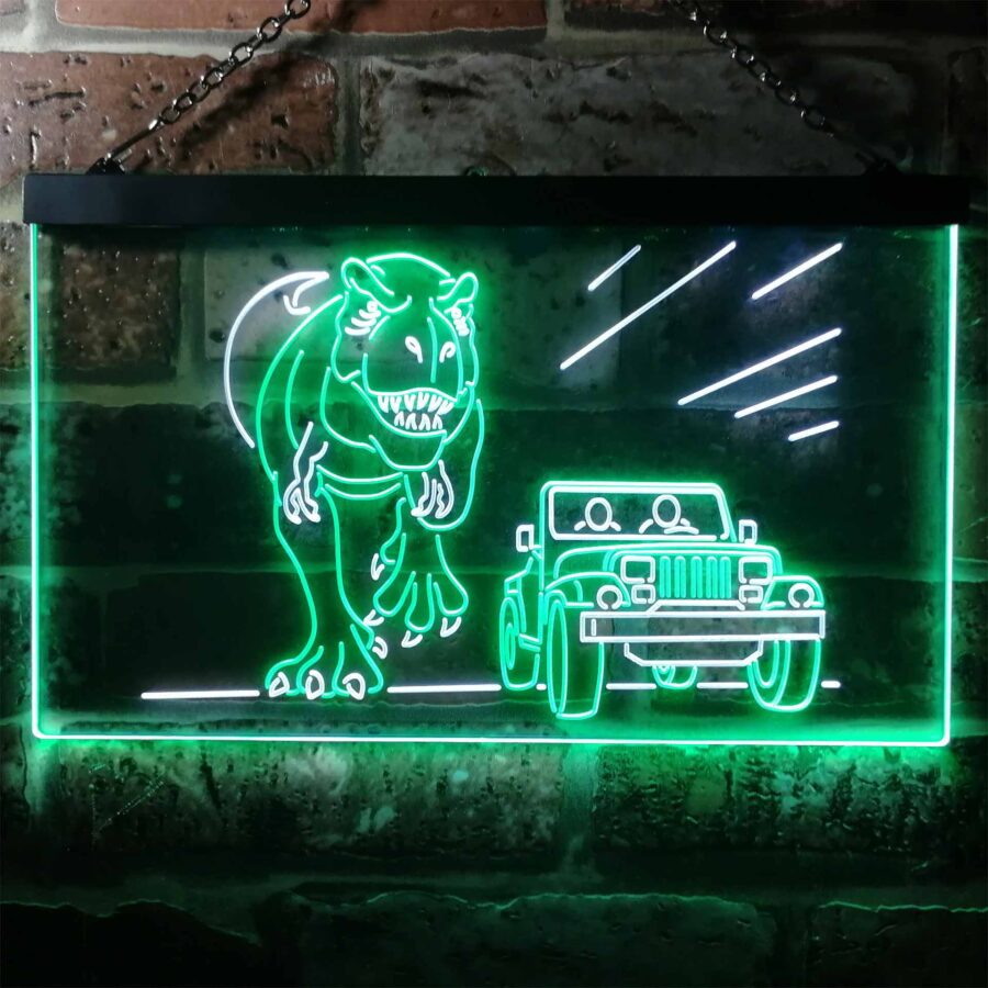 Jurassic Park World T Rex Led Neon Sign - Image 12