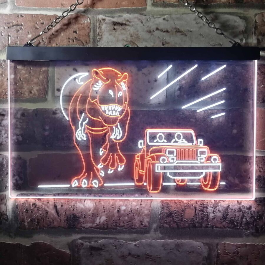 Jurassic Park World T Rex Led Neon Sign - Image 8
