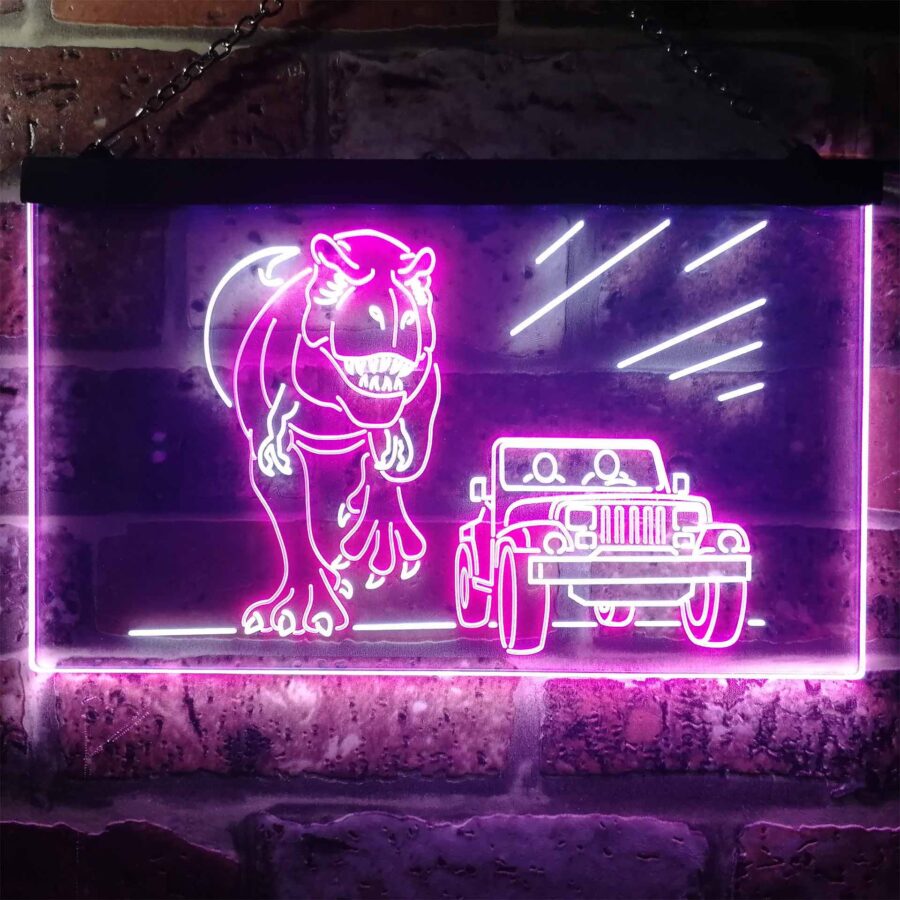 Jurassic Park World T Rex Led Neon Sign - Image 11