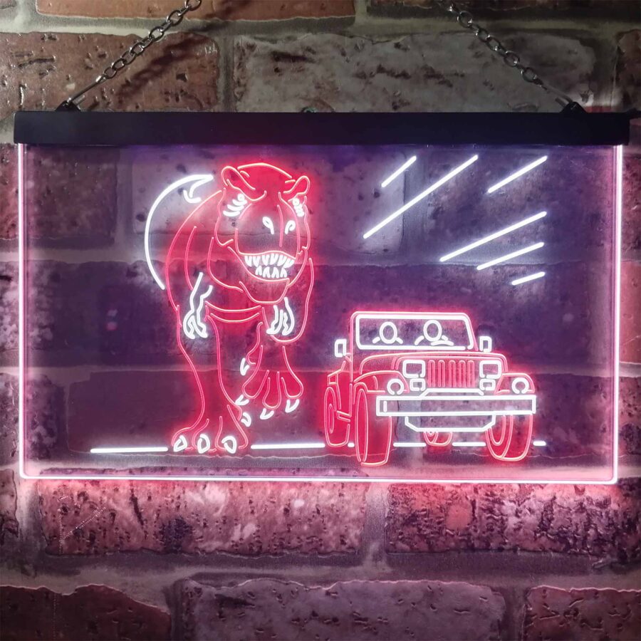 Jurassic Park World T Rex Led Neon Sign