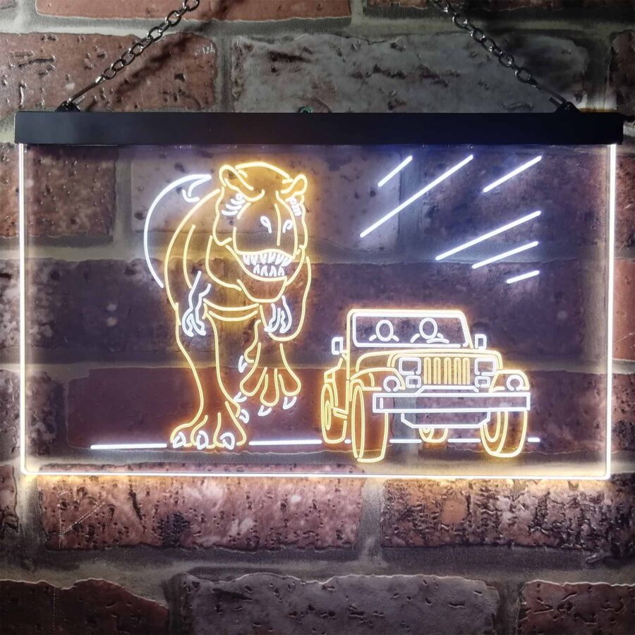 Jurassic Park World T Rex Led Neon Sign - Image 7