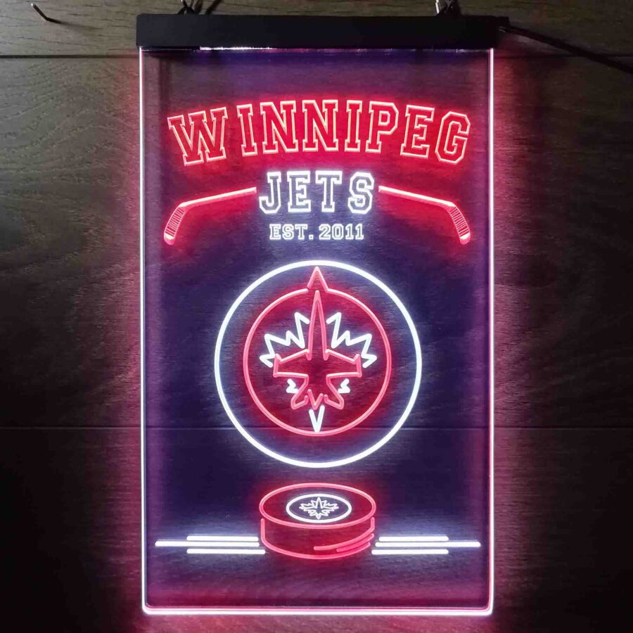 Personalized Winnipeg Jets Neon Like Led Sign-Memorabilia Gift - Image 2