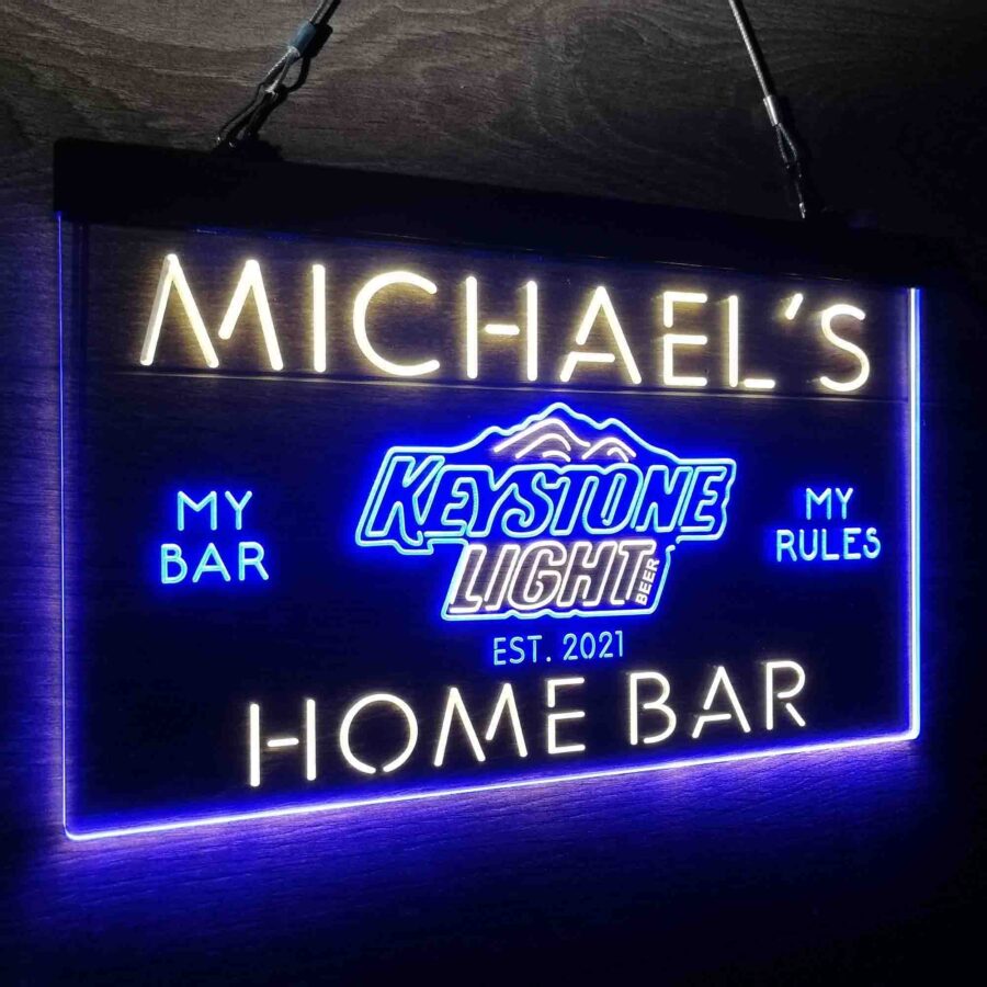 Personalised Keystone Light Bar Name Neon Led Sign - Image 21