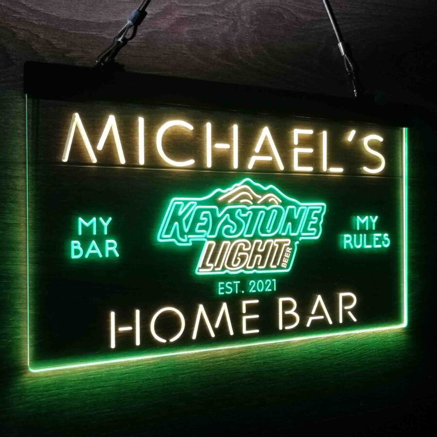 Personalised Keystone Light Bar Name Neon Led Sign - Image 22