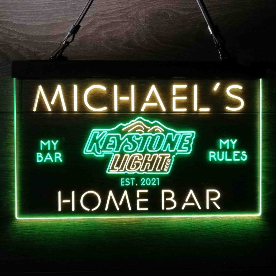 Personalised Keystone Light Bar Name Neon Led Sign - Image 9