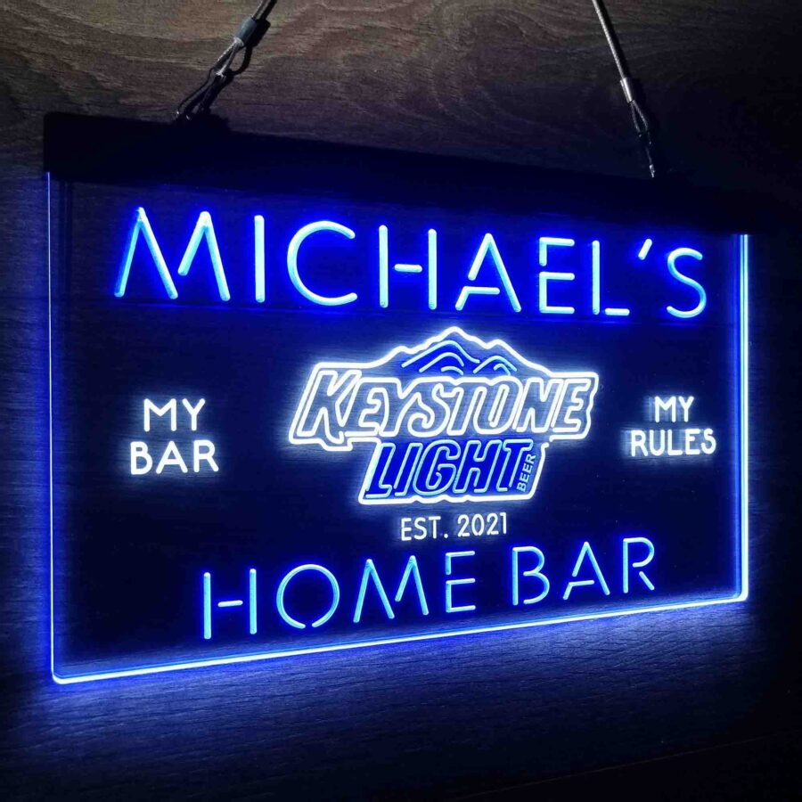 Personalised Keystone Light Bar Name Neon Led Sign - Image 19