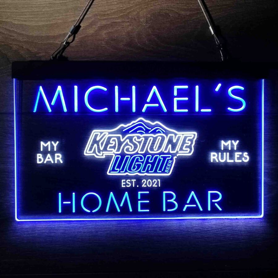 Personalised Keystone Light Bar Name Neon Led Sign - Image 6