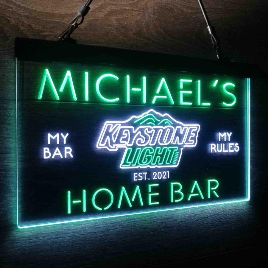 Personalised Keystone Light Bar Name Neon Led Sign - Image 16
