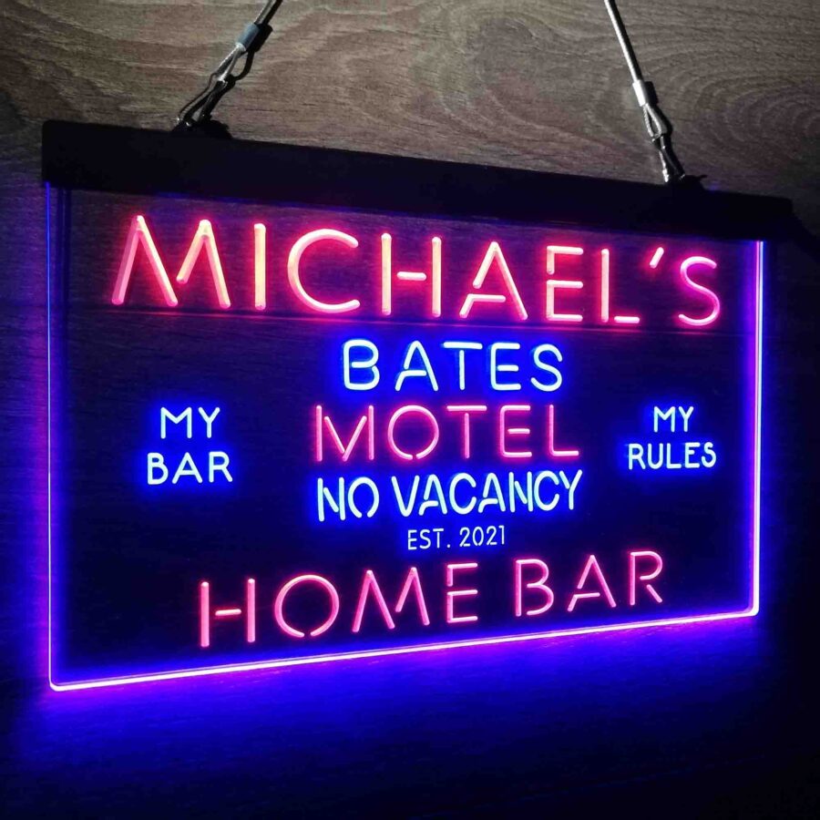 Personalized Bates Motel No Vacancy Neon Like Led Sign - Image 17