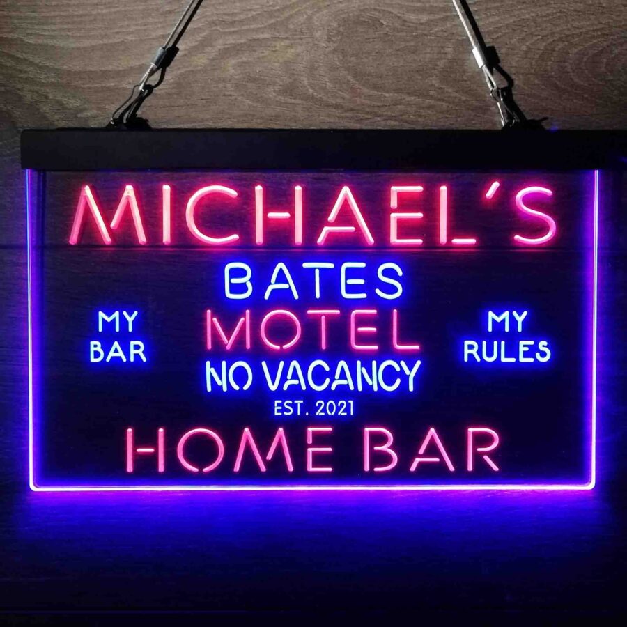 Personalized Bates Motel No Vacancy Neon Like Led Sign - Image 4