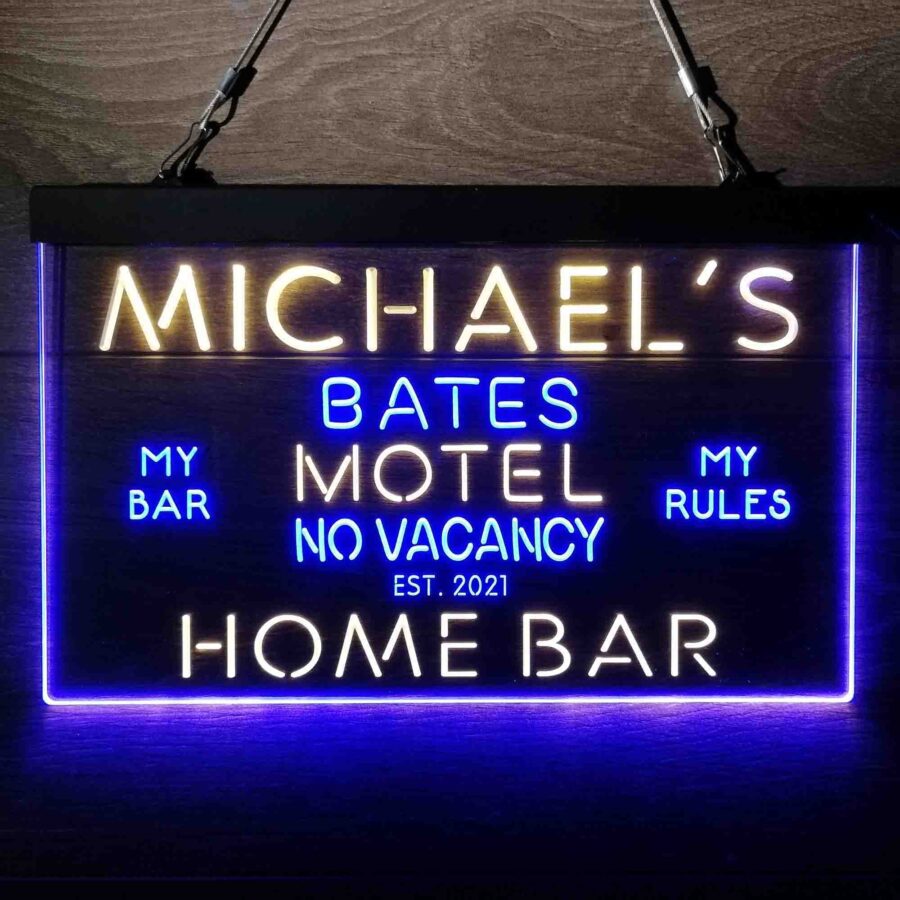 Personalized Bates Motel No Vacancy Neon Like Led Sign - Image 9