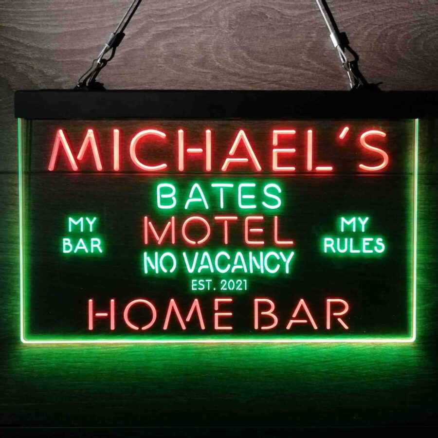 Personalized Bates Motel No Vacancy Neon Like Led Sign - Image 5