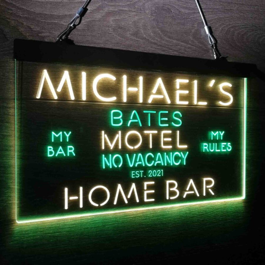 Personalized Bates Motel No Vacancy Neon Like Led Sign - Image 25