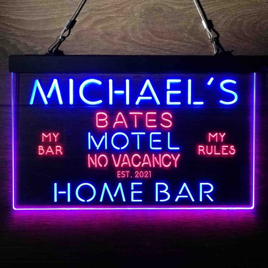 Personalized Bates Motel No Vacancy Neon Like Led Sign - Image 2