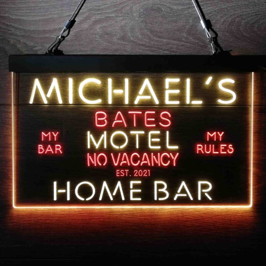 Personalized Bates Motel No Vacancy Neon Like Led Sign - Image 3