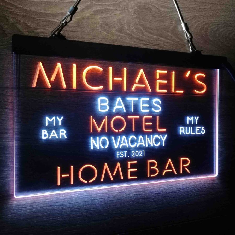 Personalized Bates Motel No Vacancy Neon Like Led Sign - Image 26