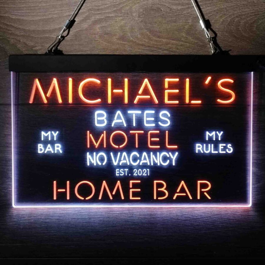 Personalized Bates Motel No Vacancy Neon Like Led Sign - Image 13