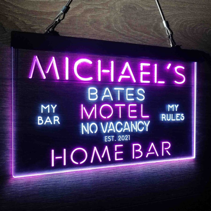 Personalized Bates Motel No Vacancy Neon Like Led Sign - Image 23