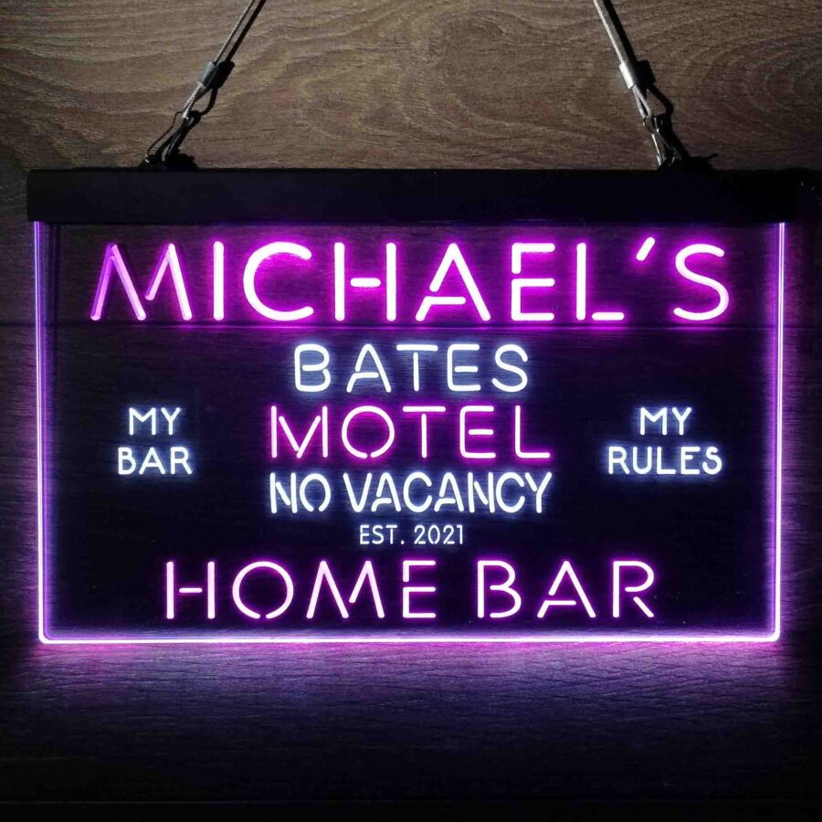 Personalized Bates Motel No Vacancy Neon Like Led Sign - Image 10