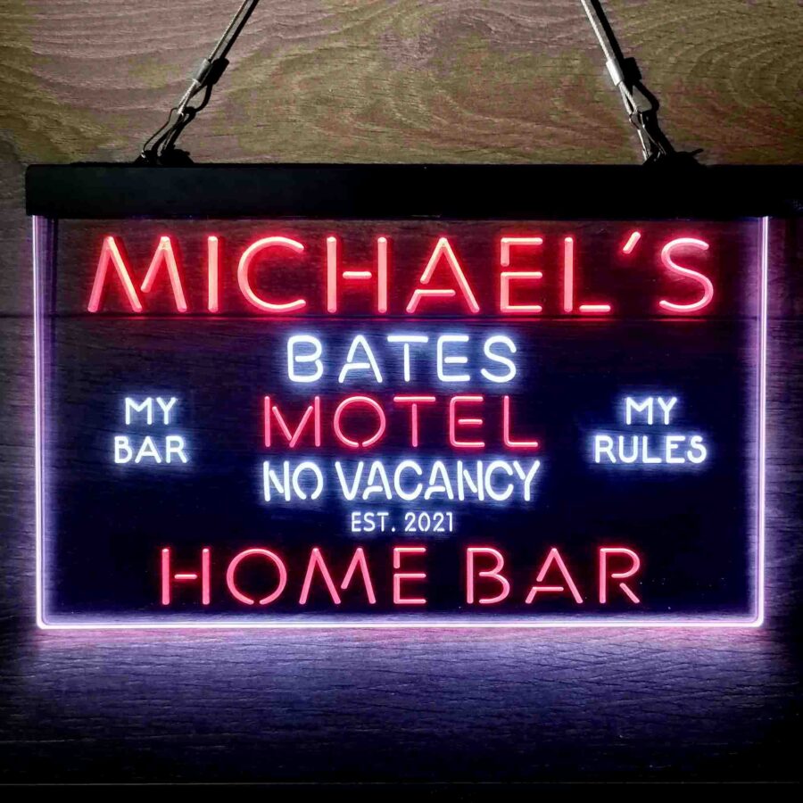 Personalized Bates Motel No Vacancy Neon Like Led Sign