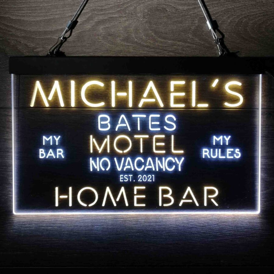 Personalized Bates Motel No Vacancy Neon Like Led Sign - Image 6