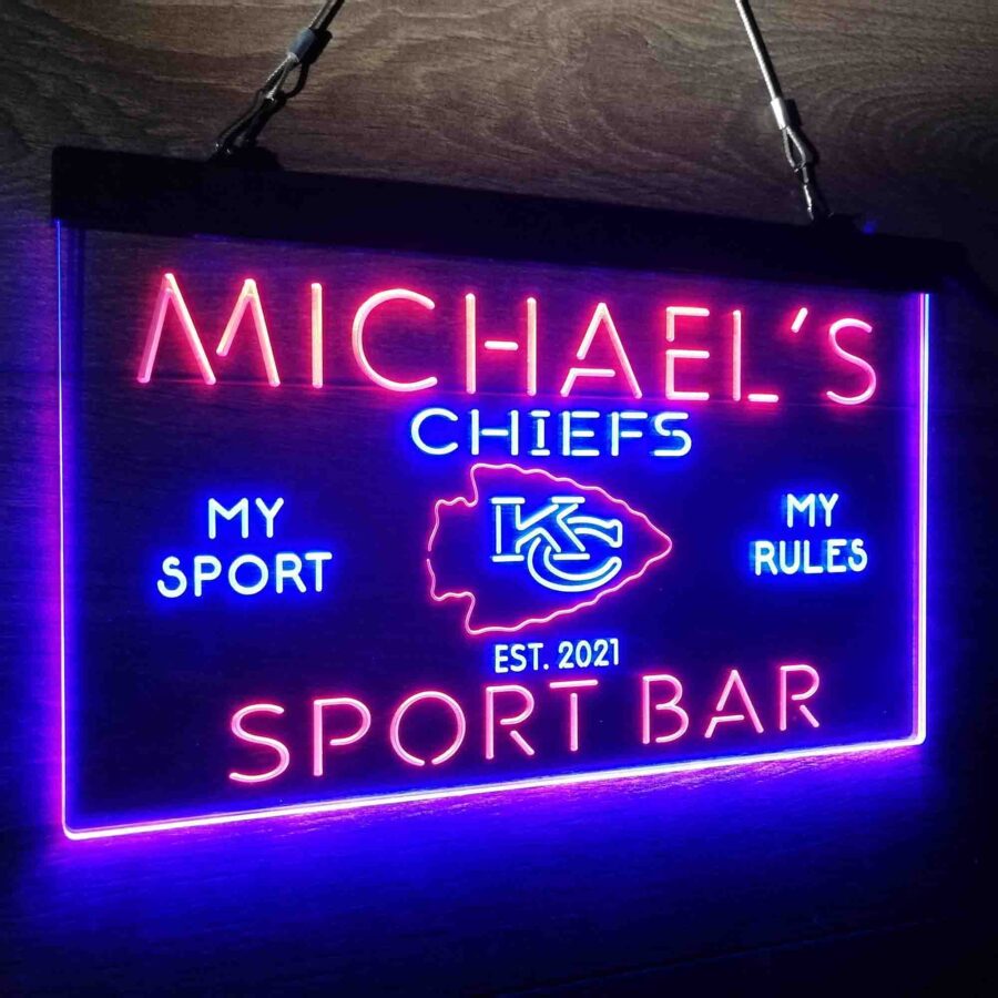Personalized Kansas City Chiefs Neon Like Led Sign - Image 14