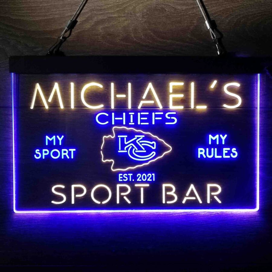 Personalized Kansas City Chiefs Neon Like Led Sign - Image 7
