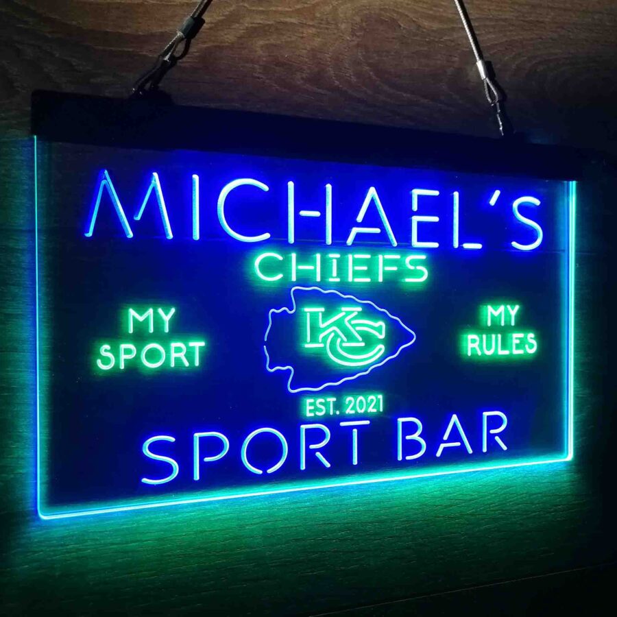 Personalized Kansas City Chiefs Neon Like Led Sign - Image 24