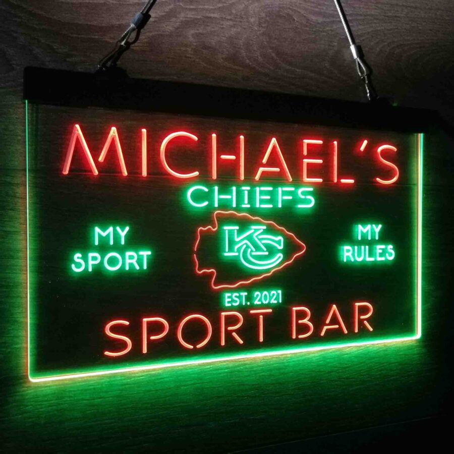 Personalized Kansas City Chiefs Neon Like Led Sign - Image 26