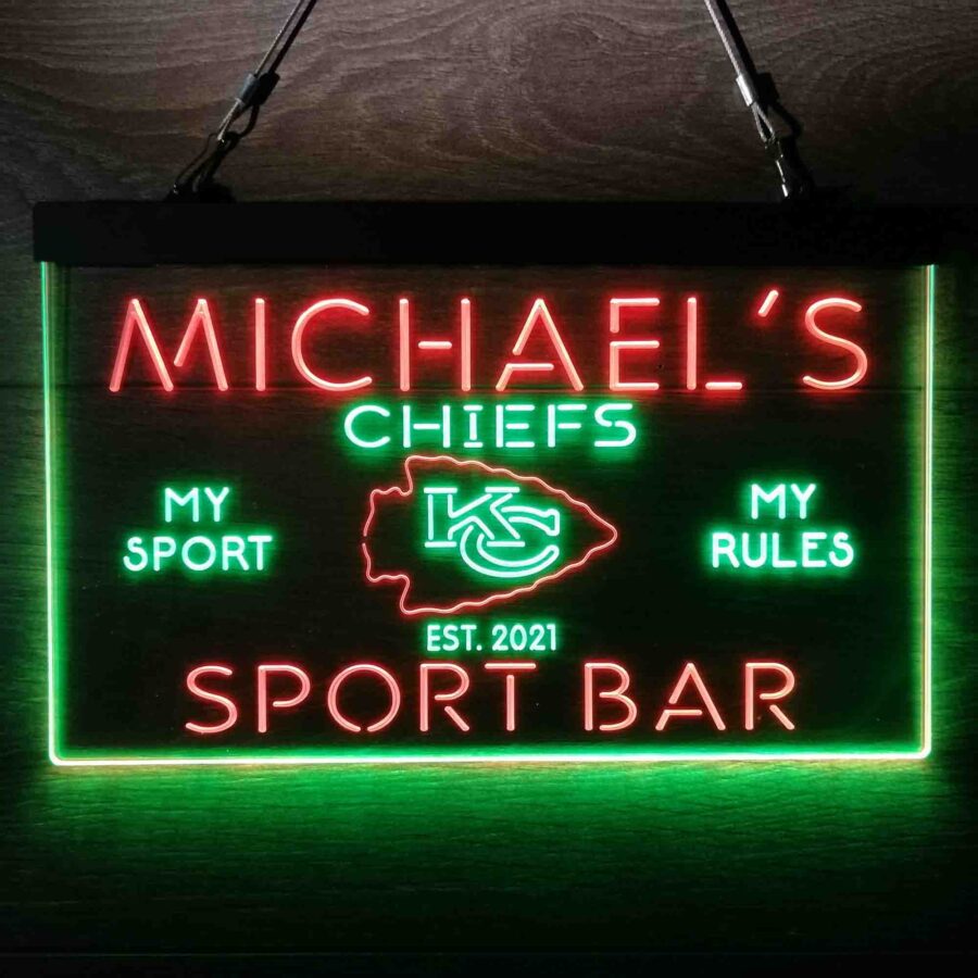 Personalized Kansas City Chiefs Neon Like Led Sign - Image 13
