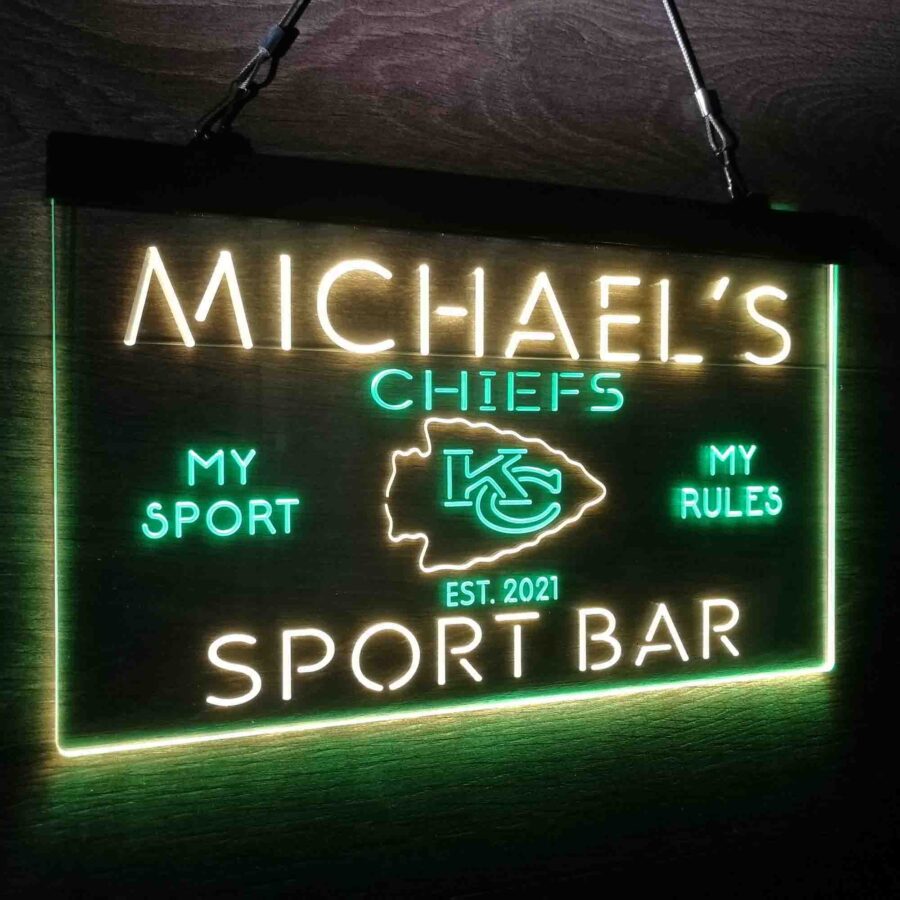 Personalized Kansas City Chiefs Neon Like Led Sign - Image 21