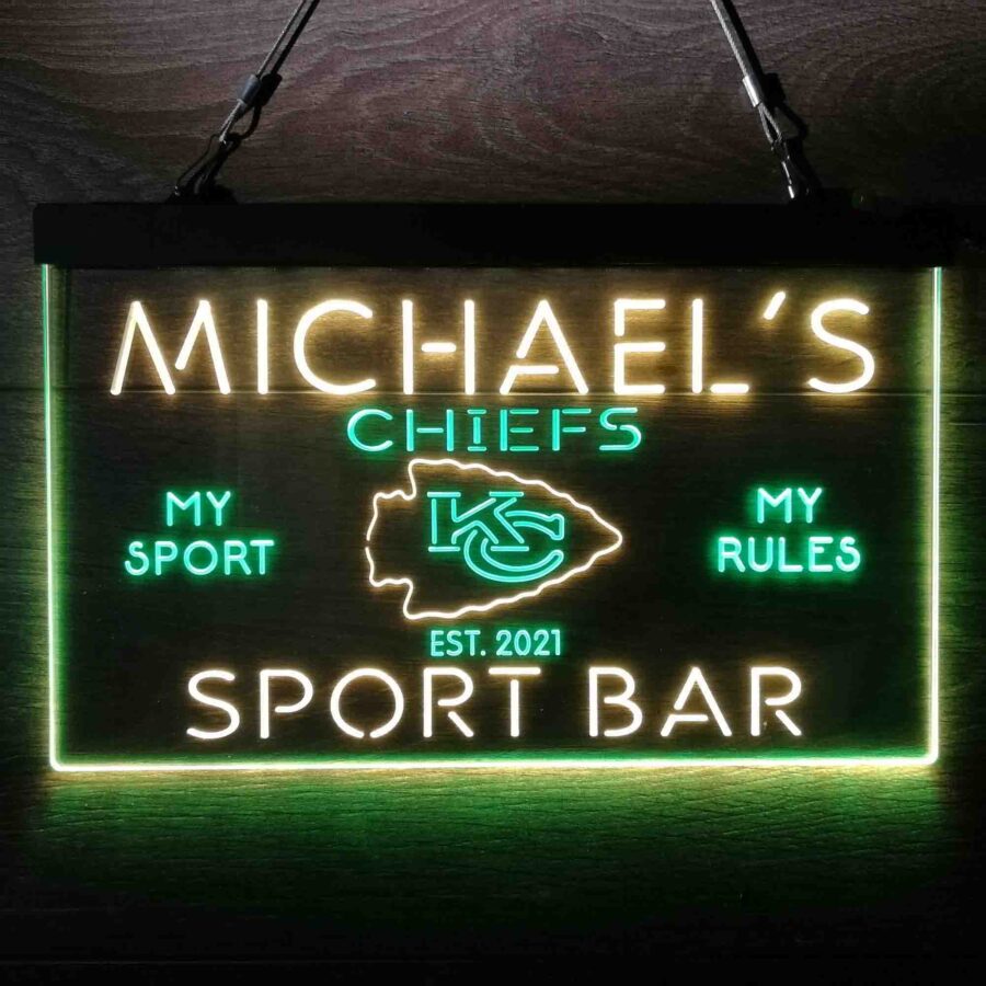 Personalized Kansas City Chiefs Neon Like Led Sign - Image 8