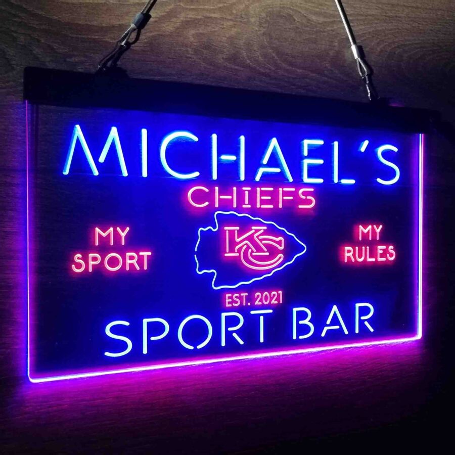 Personalized Kansas City Chiefs Neon Like Led Sign - Image 25