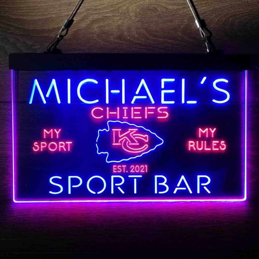 Personalized Kansas City Chiefs Neon Like Led Sign - Image 12