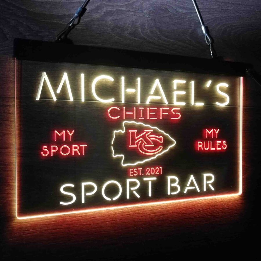 Personalized Kansas City Chiefs Neon Like Led Sign - Image 19