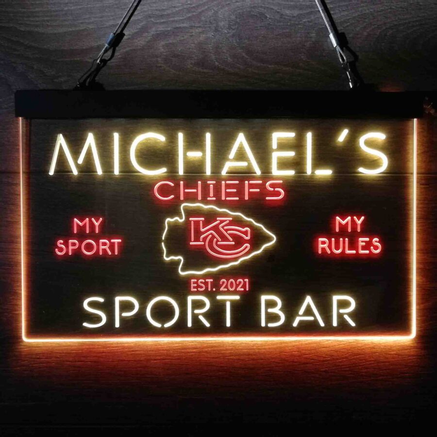 Personalized Kansas City Chiefs Neon Like Led Sign - Image 6