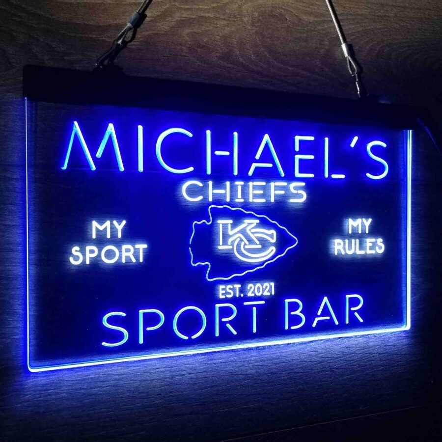 Personalized Kansas City Chiefs Neon Like Led Sign - Image 15
