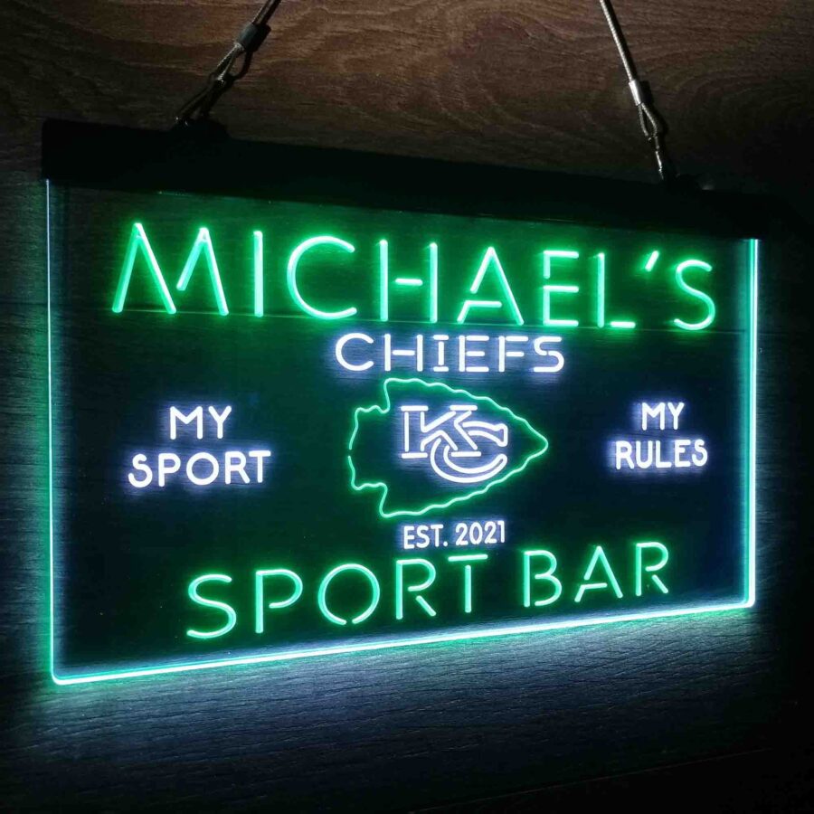 Personalized Kansas City Chiefs Neon Like Led Sign - Image 23