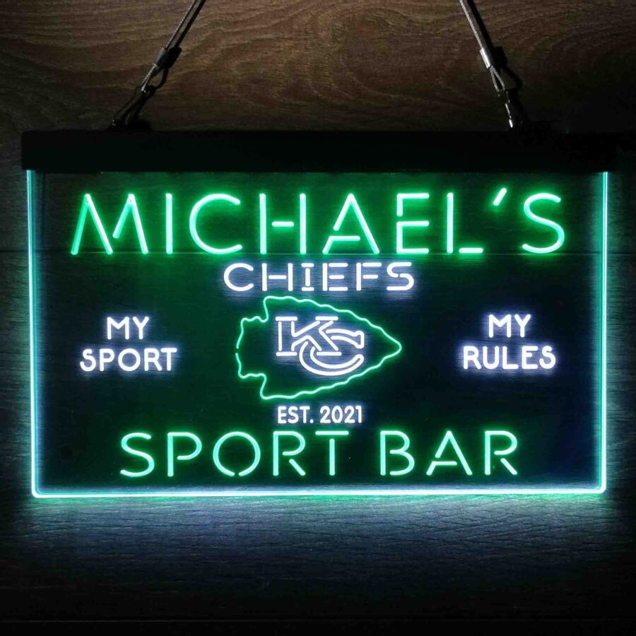 Personalized Kansas City Chiefs Neon Like Led Sign - Image 10