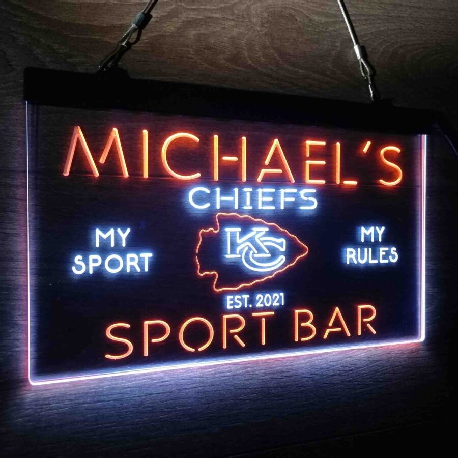 Personalized Kansas City Chiefs Neon Like Led Sign - Image 17