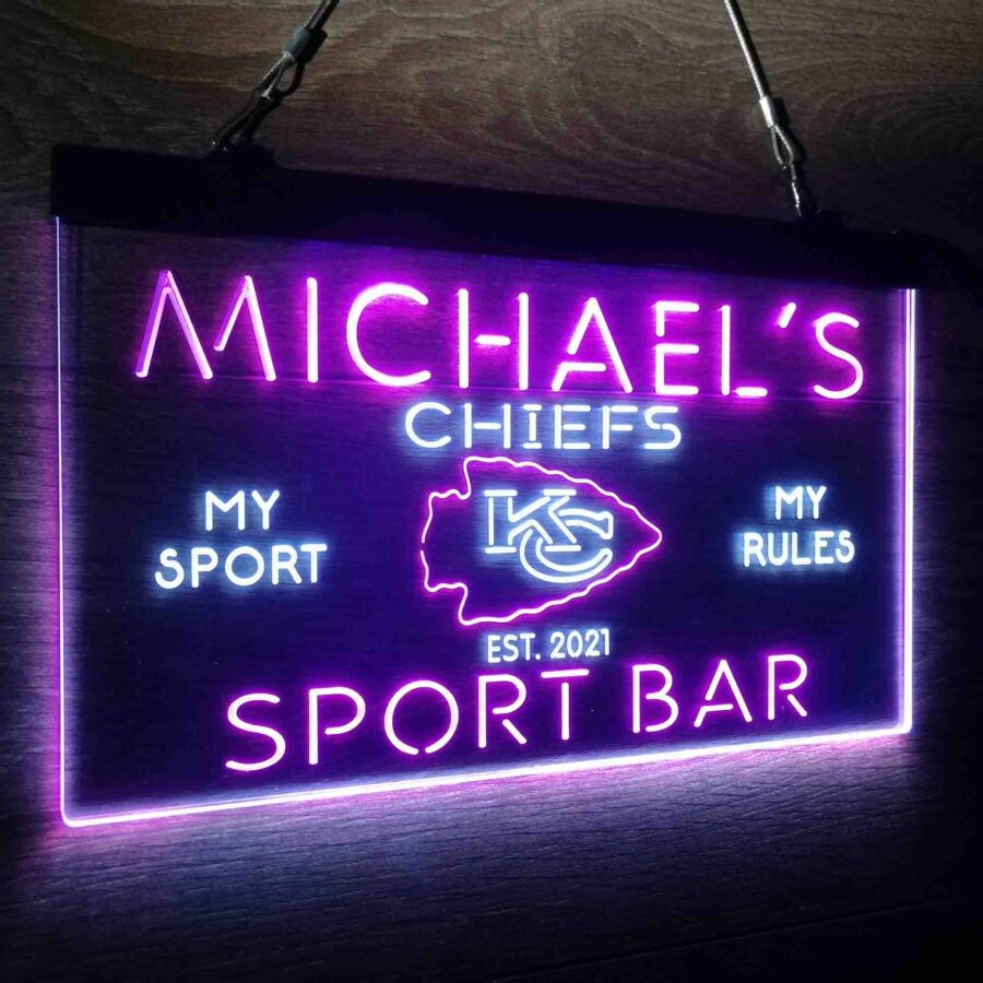Personalized Kansas City Chiefs Neon Like Led Sign - Image 22