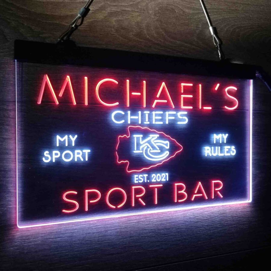 Personalized Kansas City Chiefs Neon Like Led Sign - Image 16