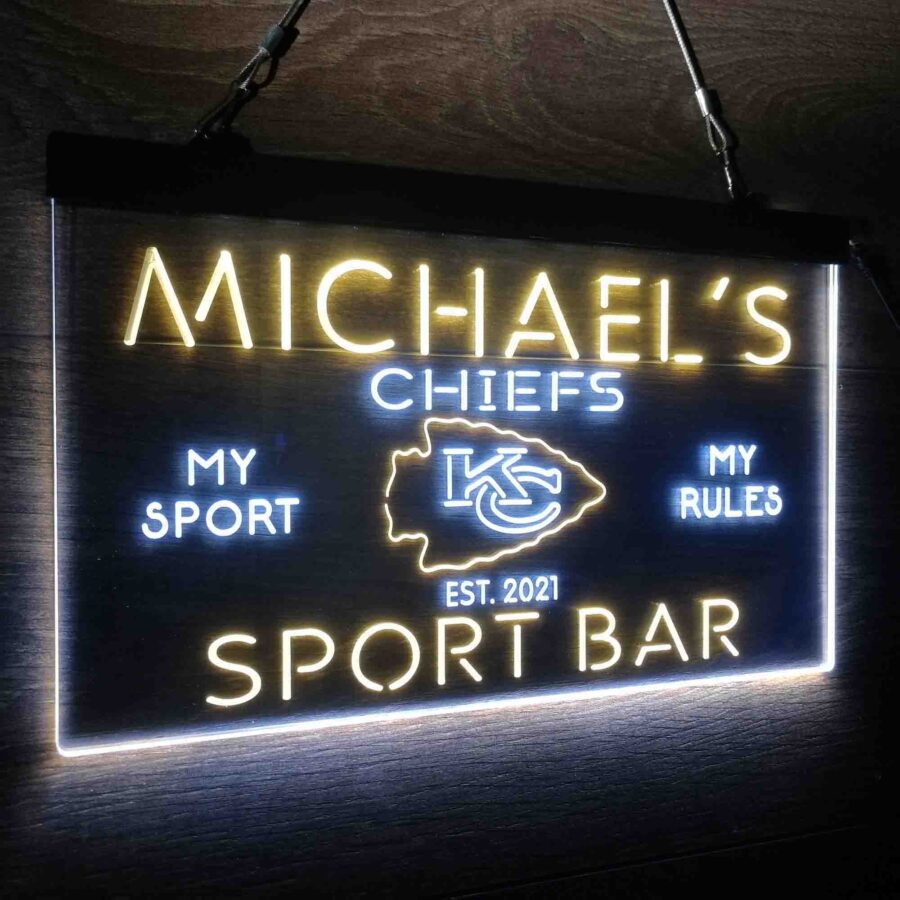 Personalized Kansas City Chiefs Neon Like Led Sign - Image 18