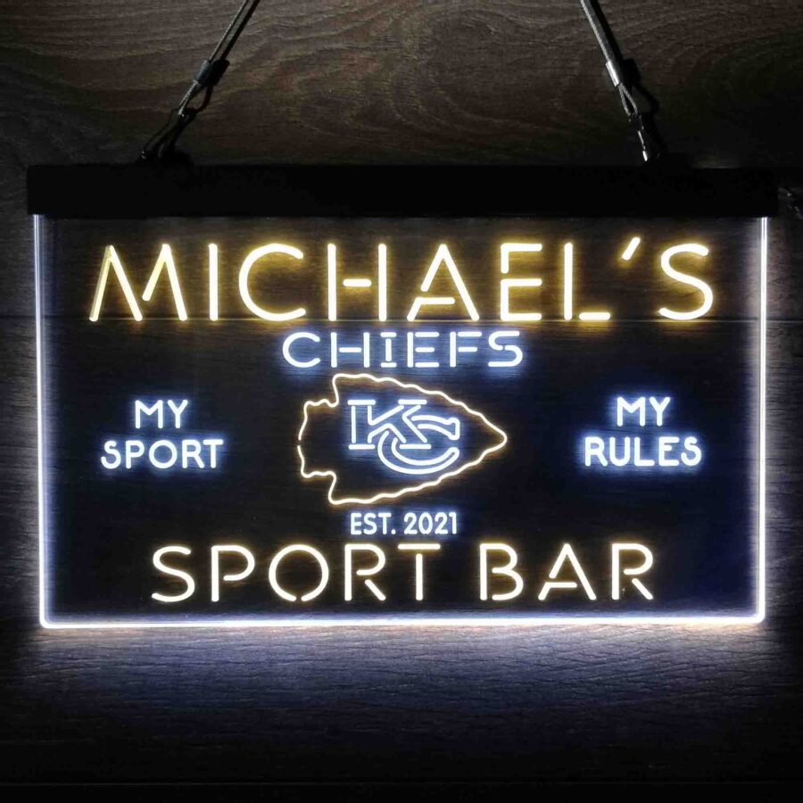 Personalized Kansas City Chiefs Neon Like Led Sign - Image 5