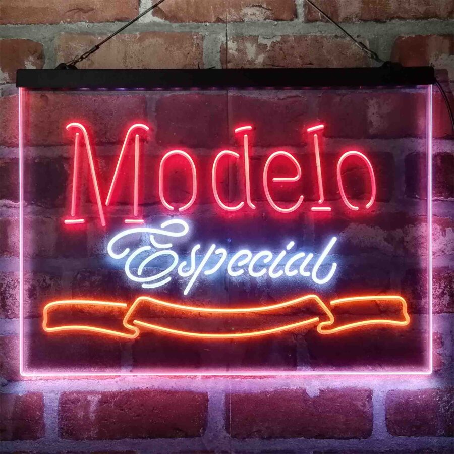 Modelo Especial Beer Bar Neon 3 Color Led Sign