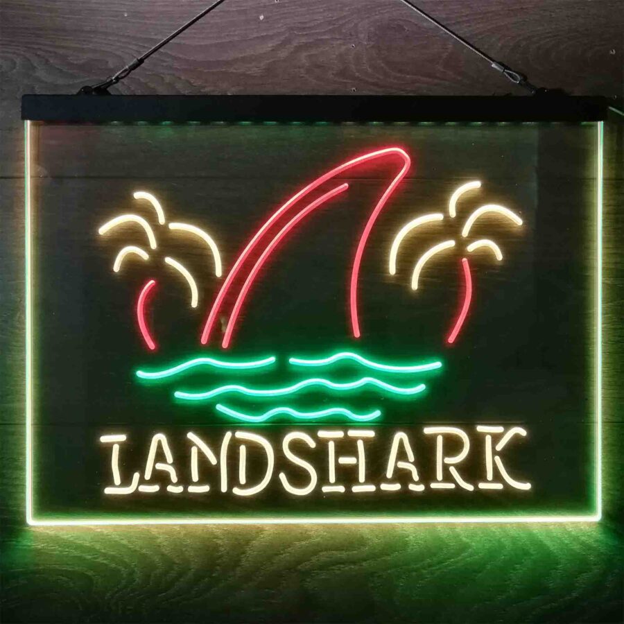 Landshark Palm Tree Island Neon 3 Color Led Sign - Image 7