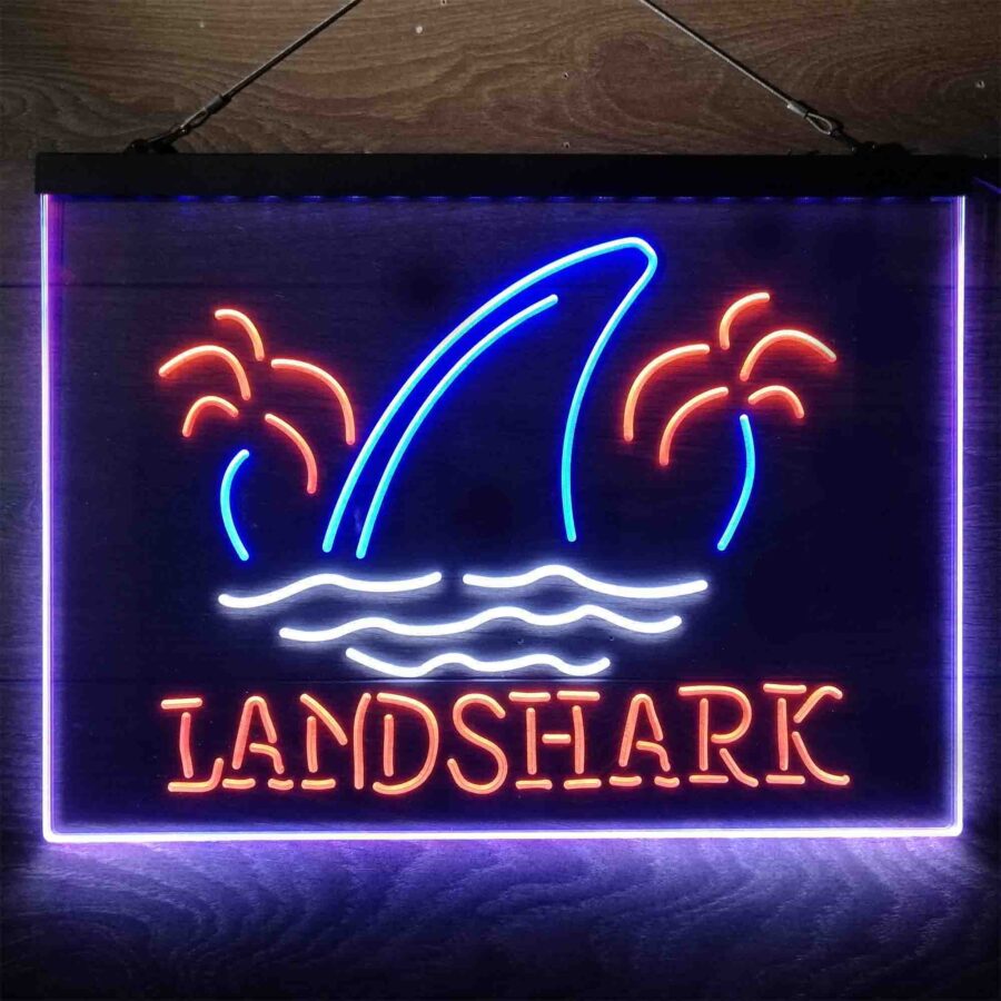 Landshark Palm Tree Island Neon 3 Color Led Sign - Image 6